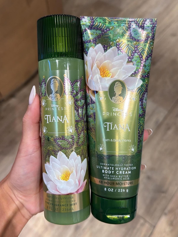 ست بادی میست و کرم بدن Princess Tiana از Bath&bodyworks ارجینال